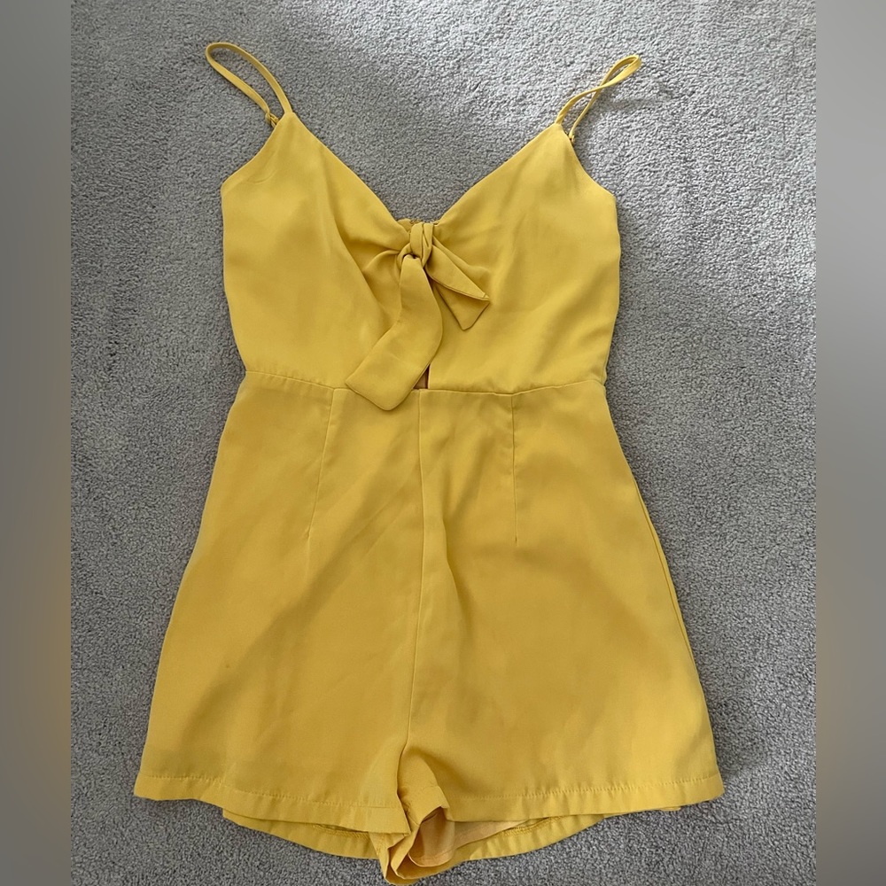Superdown Dawn Front Tie Romper.